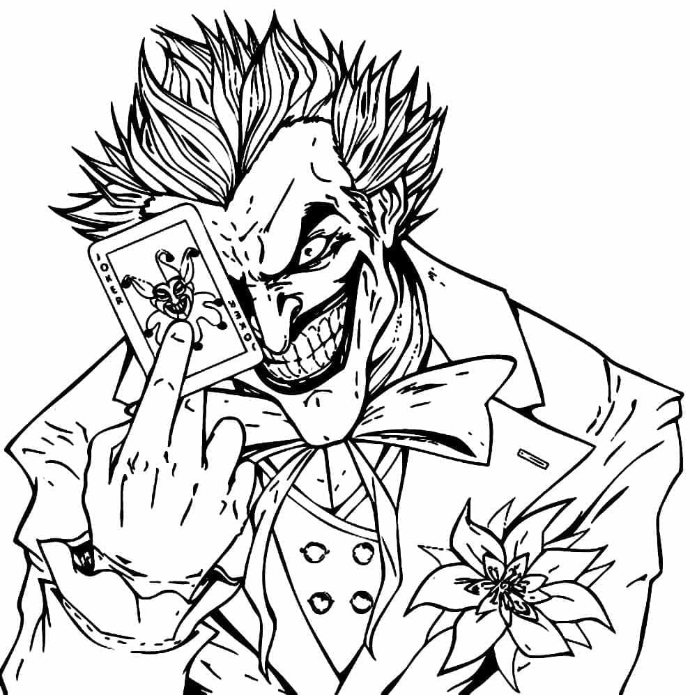 Målarbild Jokern Gratis