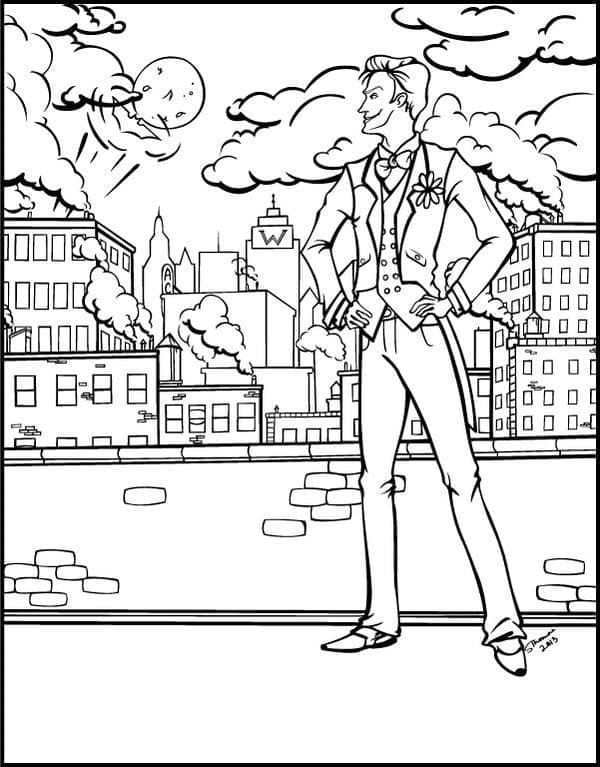 Målarbild Jokern i Staden