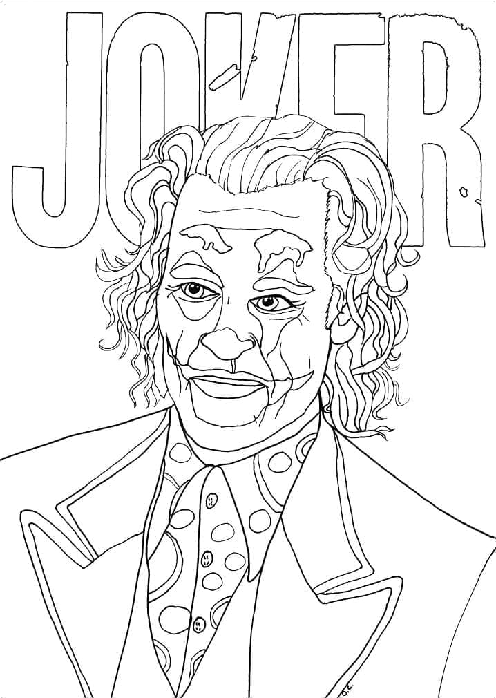 Målarbild Jokern Joaquin Phoenix