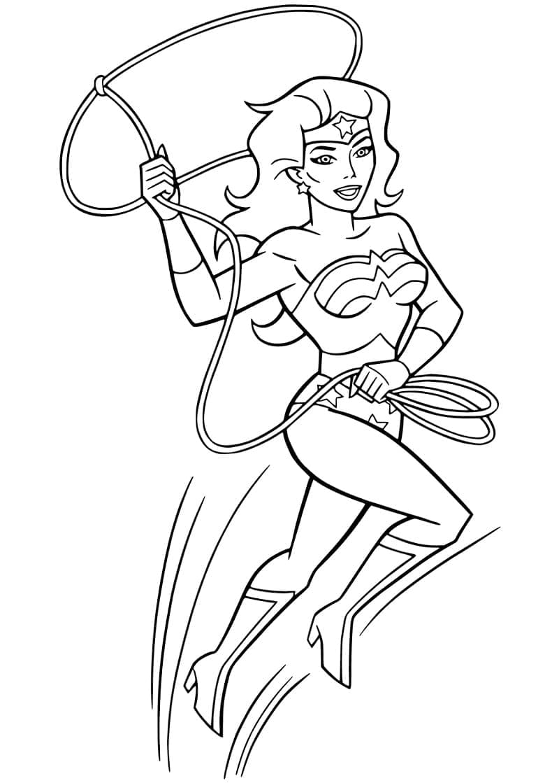 Målarbild Justice League Wonder Woman