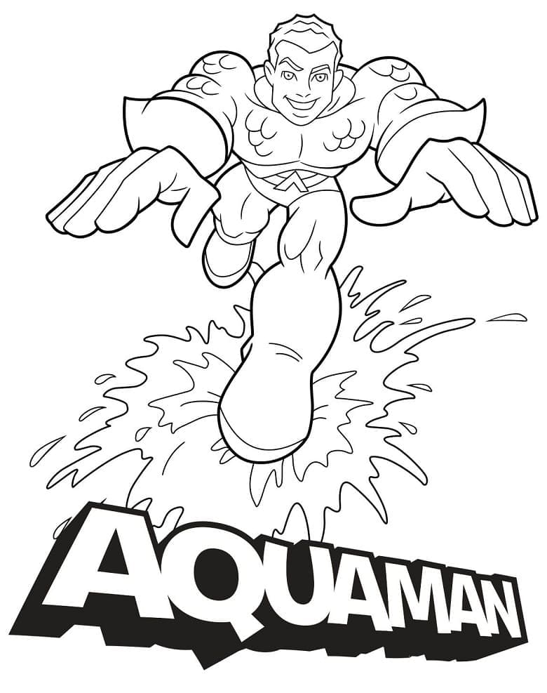 Målarbild Lilla Aquaman