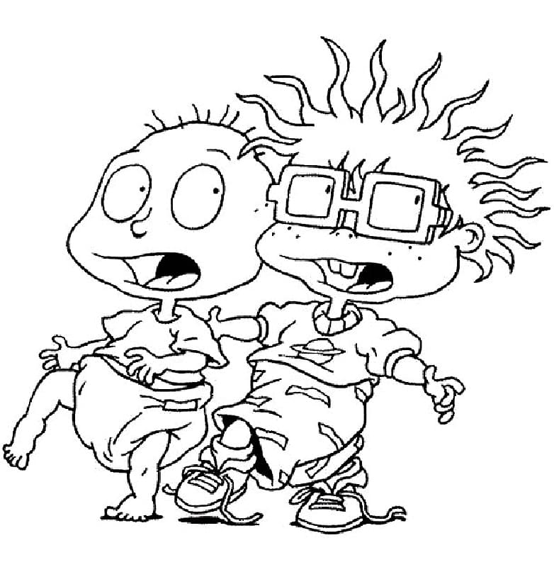 Målarbild Rugrats Tommy och Chuckie