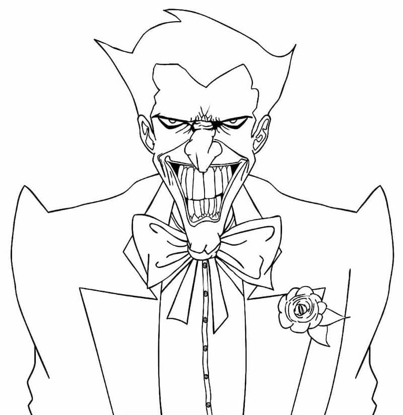 Målarbild Skrämmande Jokern