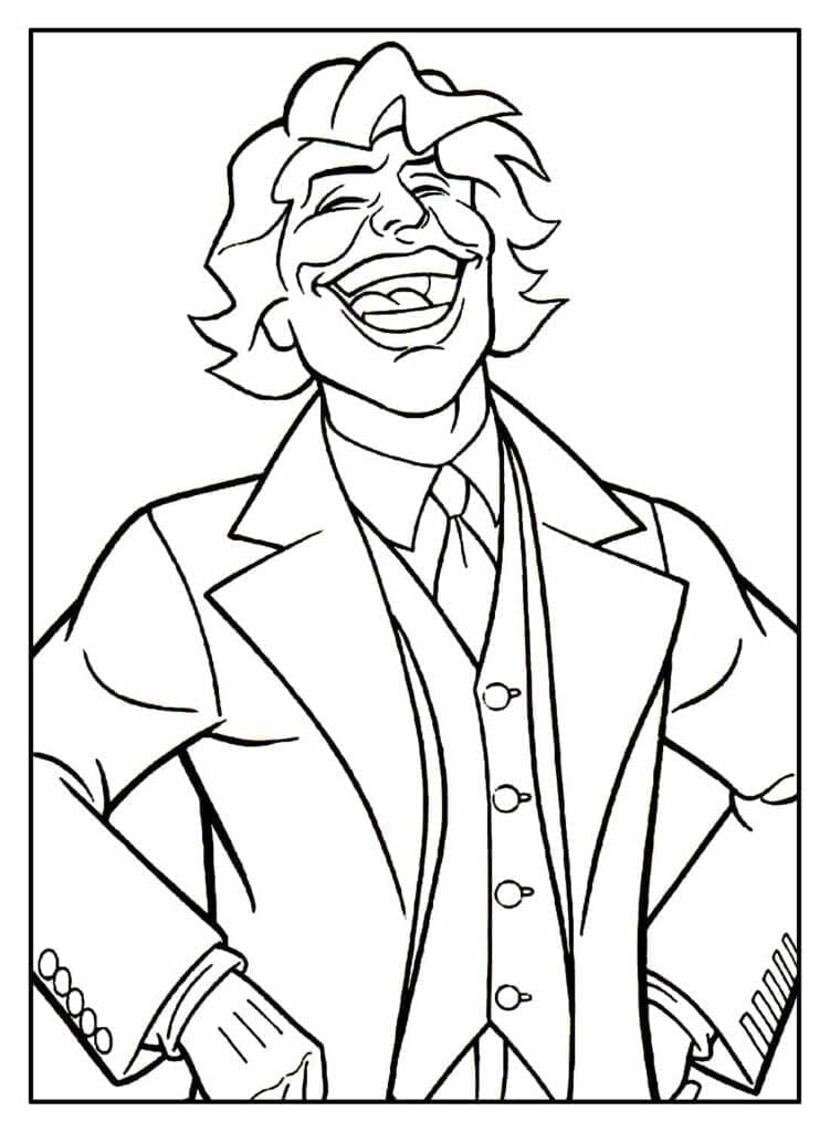 Målarbild Skrattar Jokern