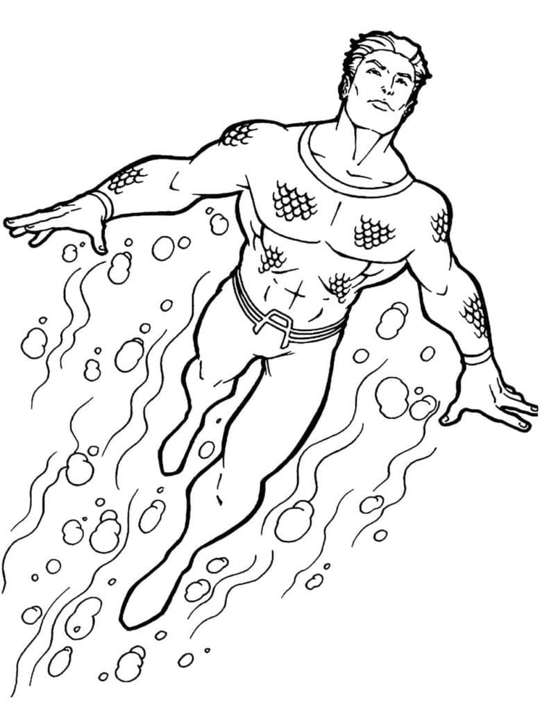 Målarbild Superhjälte Aquaman