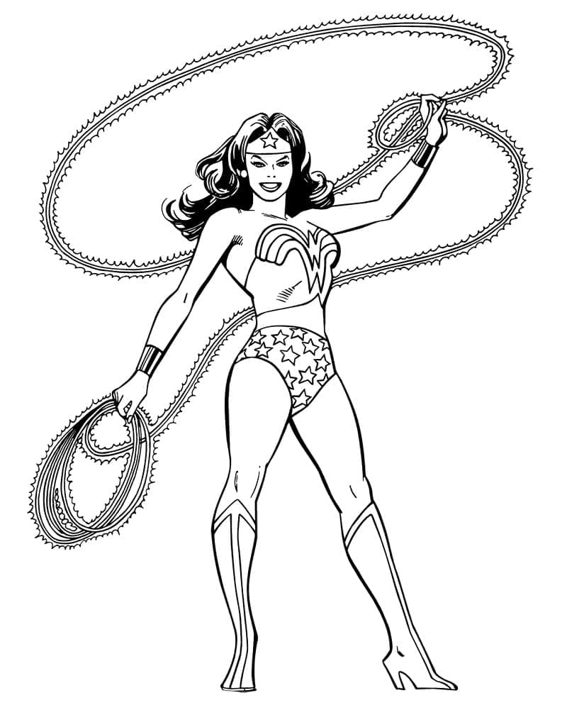 Målarbild Superhjälte Wonder Woman