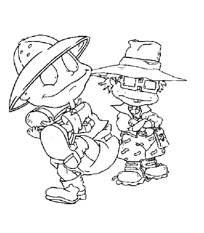 Målarbild Tommy och Chuckie från Rugrats