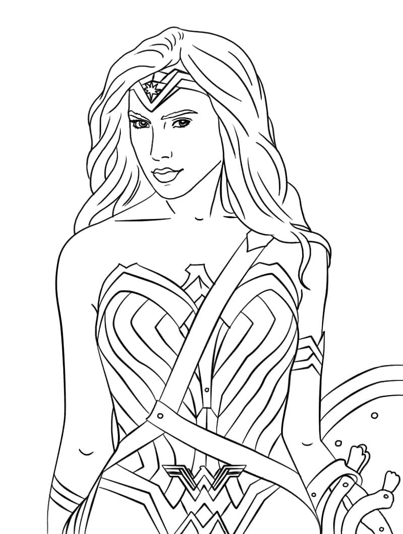Målarbild Wonder Woman från Justice League