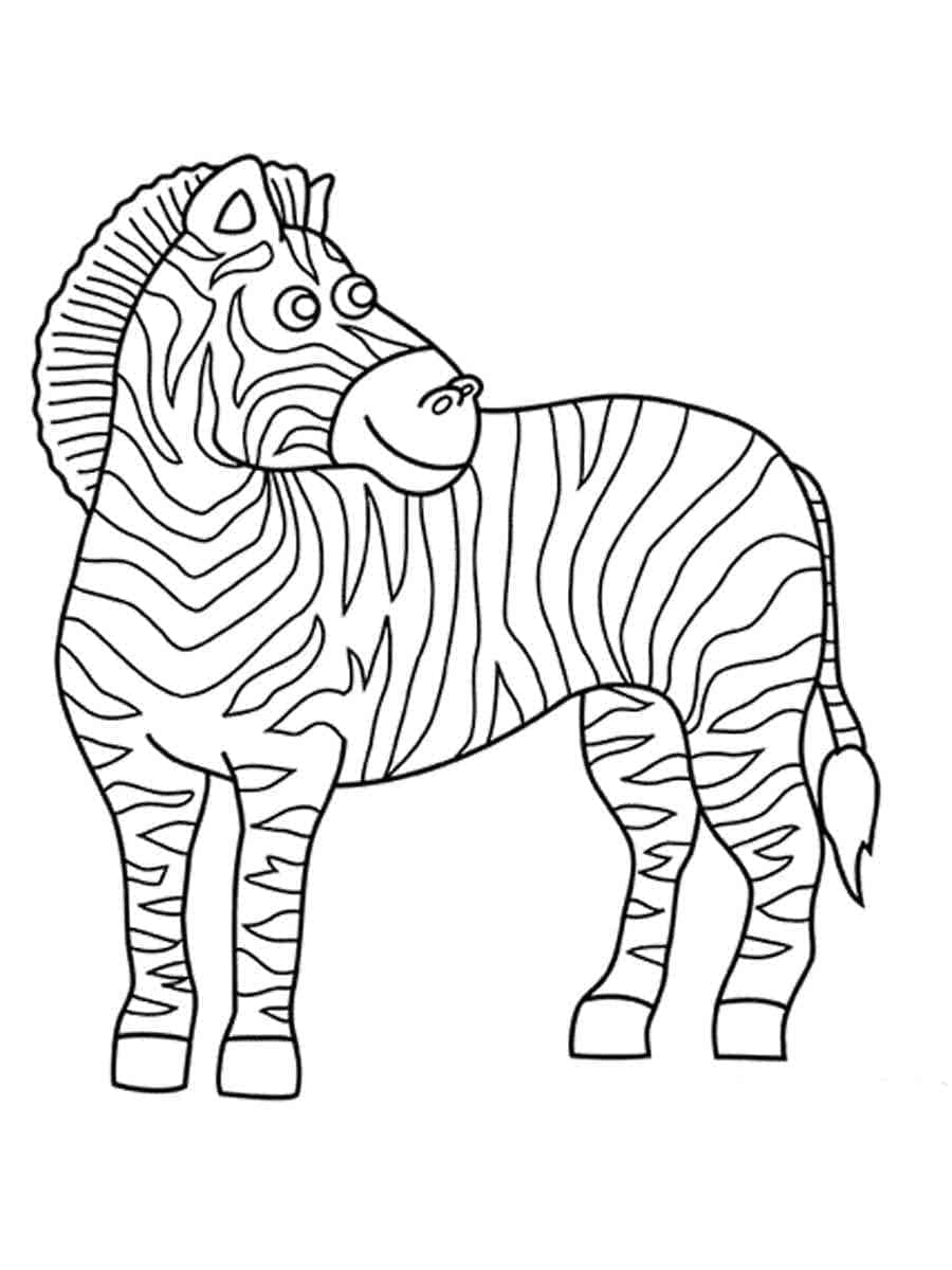 Målarbild Zebra 1
