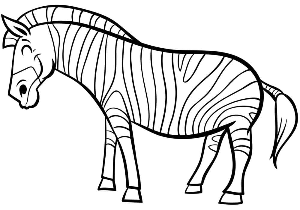 Målarbild Zebra 2