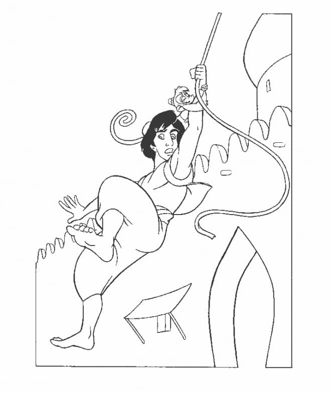 Målarbild Aladdin Disney