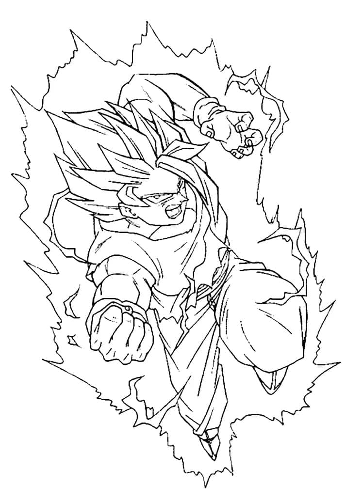Målarbild Arg Goku