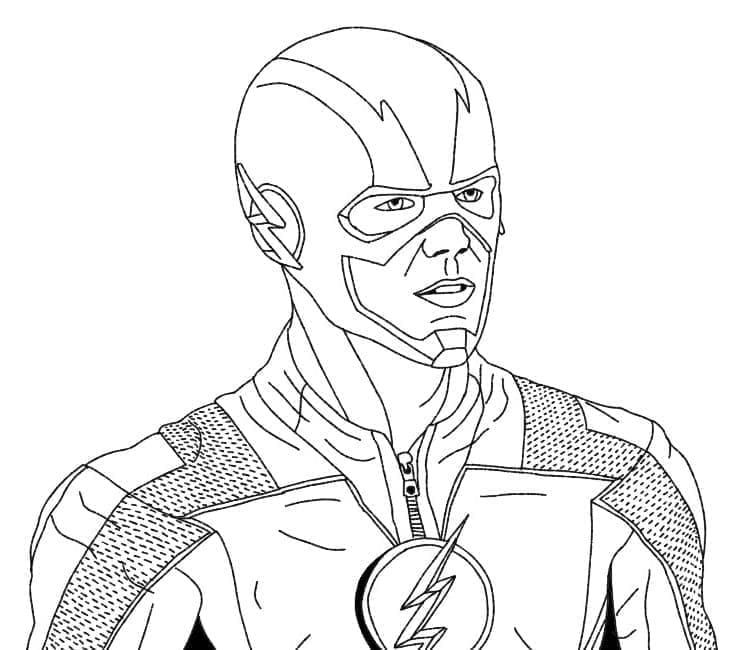 Målarbild Flash från DC Comics