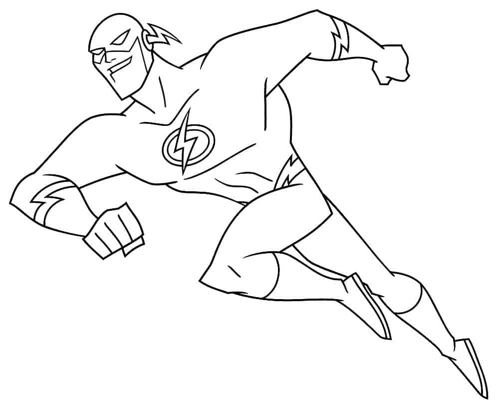 Målarbild Flash från DC