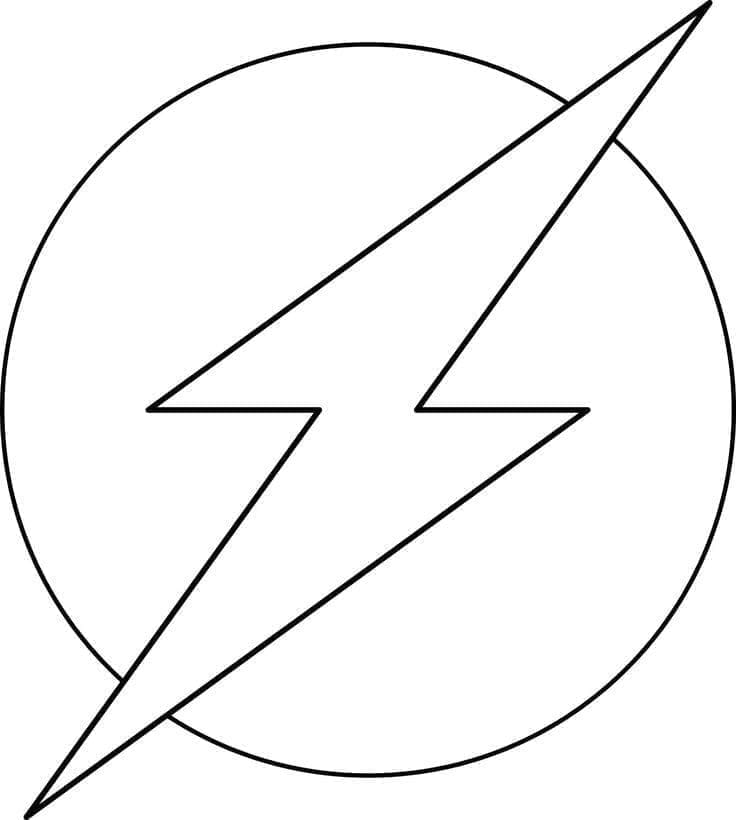 Målarbild Flash Logotyp