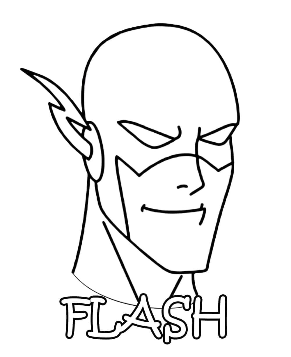 Målarbild Flashs Ansikte