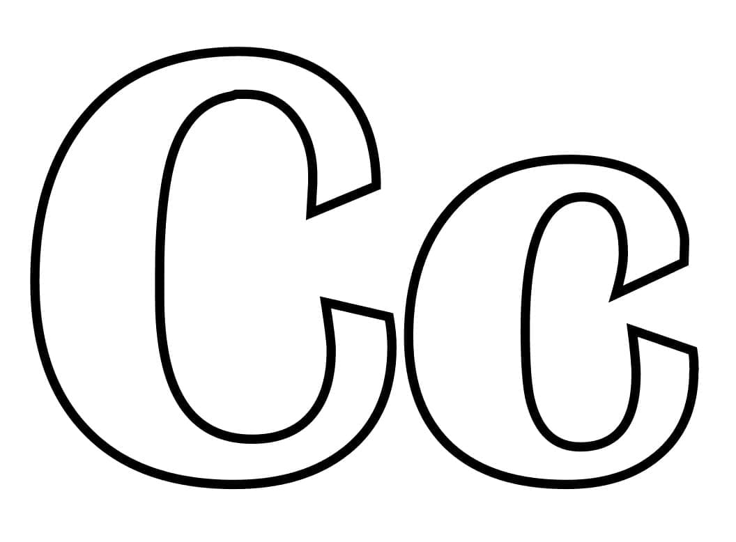 Målarbild Grundbokstaven C