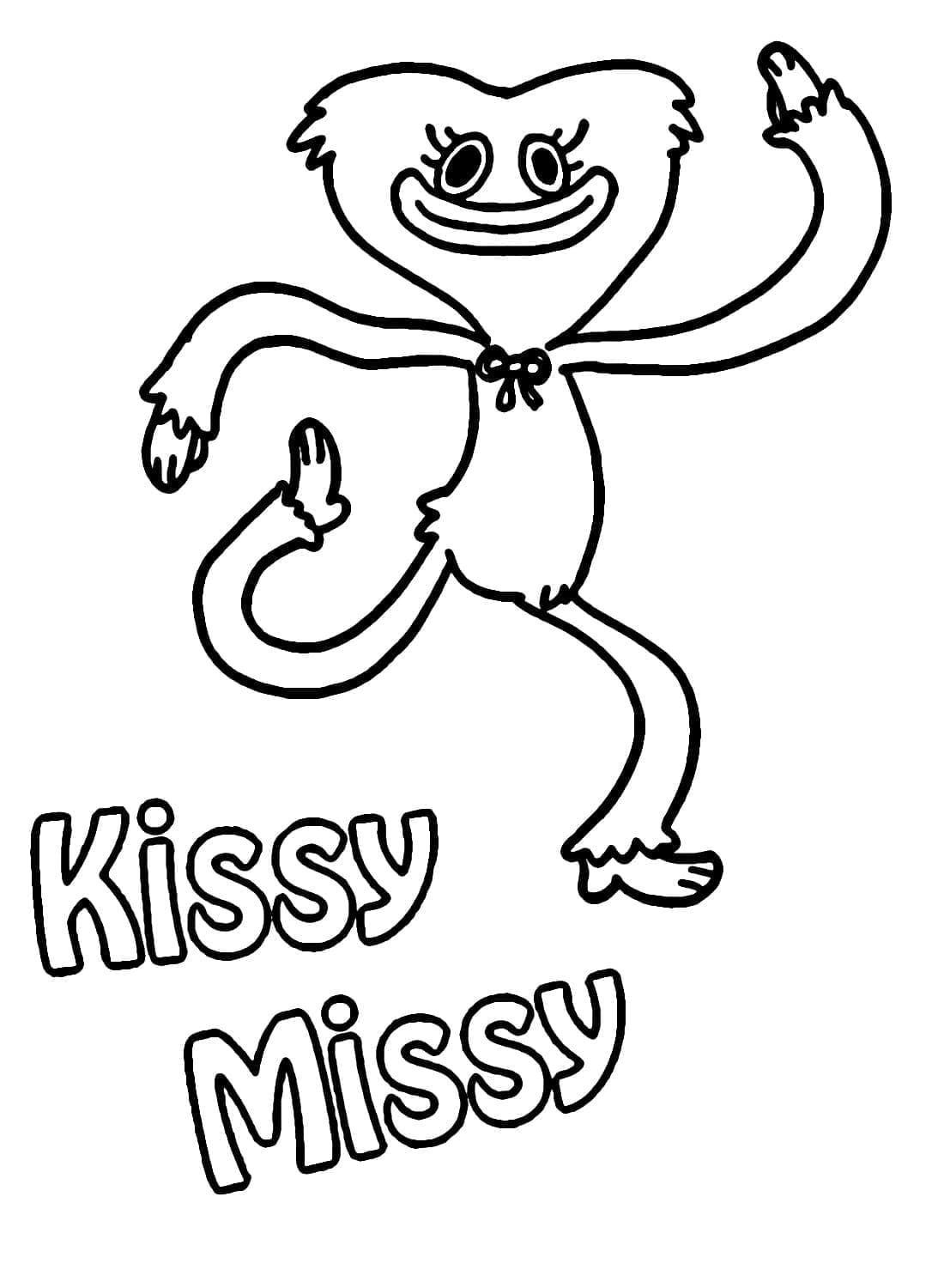 Målarbild Kissy Missy från Poppy Playtime