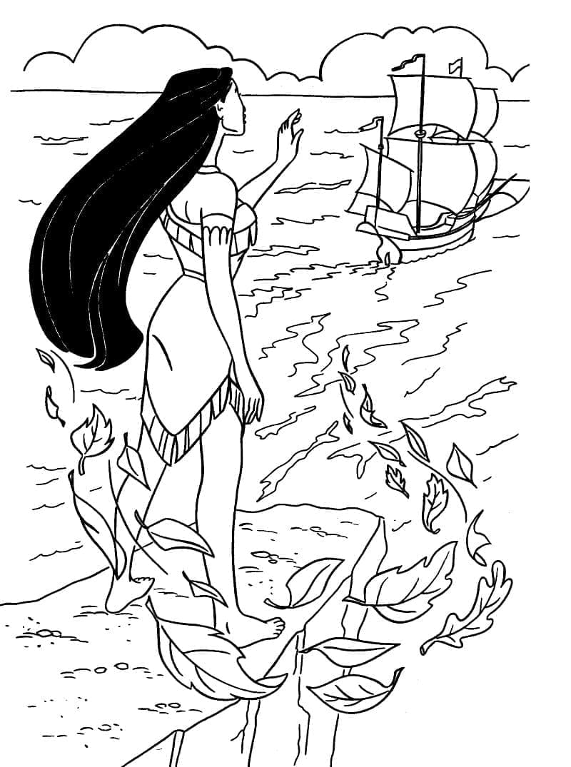 Målarbild Pocahontas 2