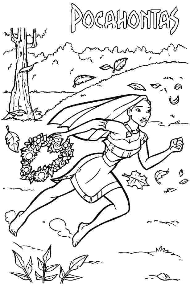 Målarbild Pocahontas 5