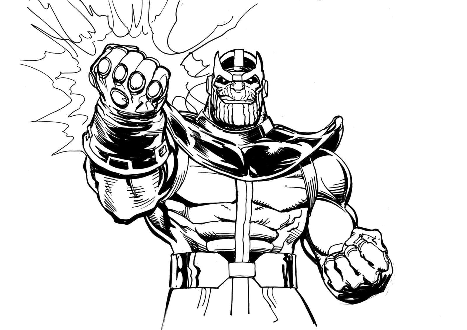 Målarbild Skurken Thanos