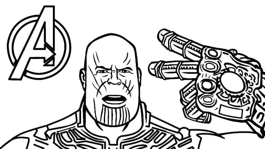 Målarbild Thanos 4