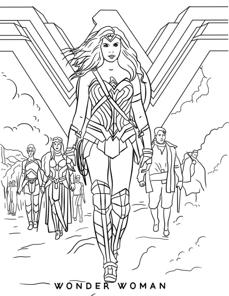 Målarbild Wonder Woman 1