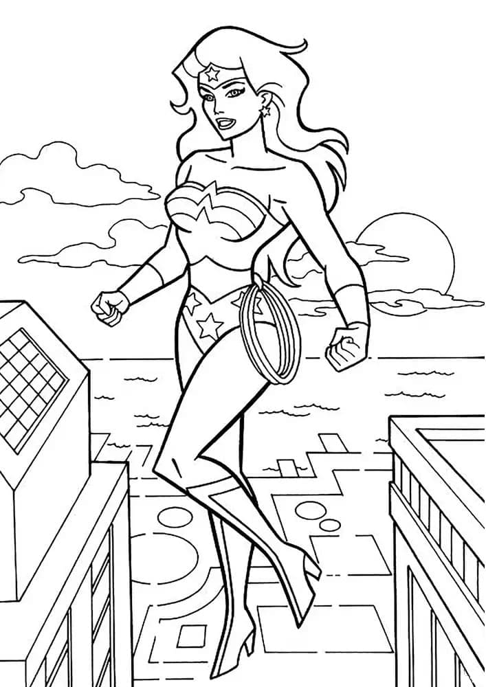 Målarbild Wonder Woman 4