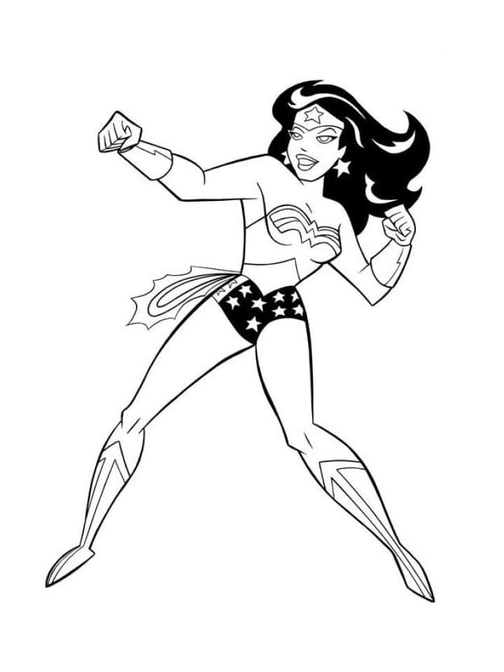 Målarbild Wonder Woman från DC Comics