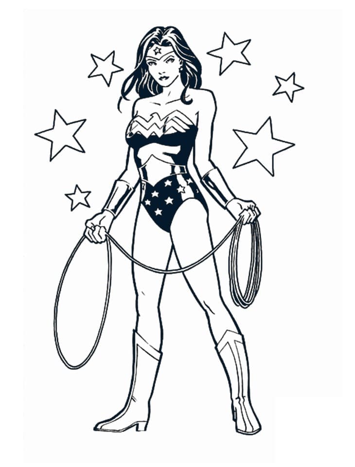 Målarbild Wonder Woman från DC