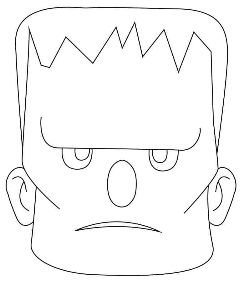 Målarbild Frankensteins Ansikte