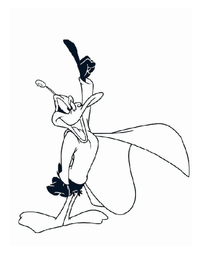 Målarbild Daffy Anka från Looney Tunes