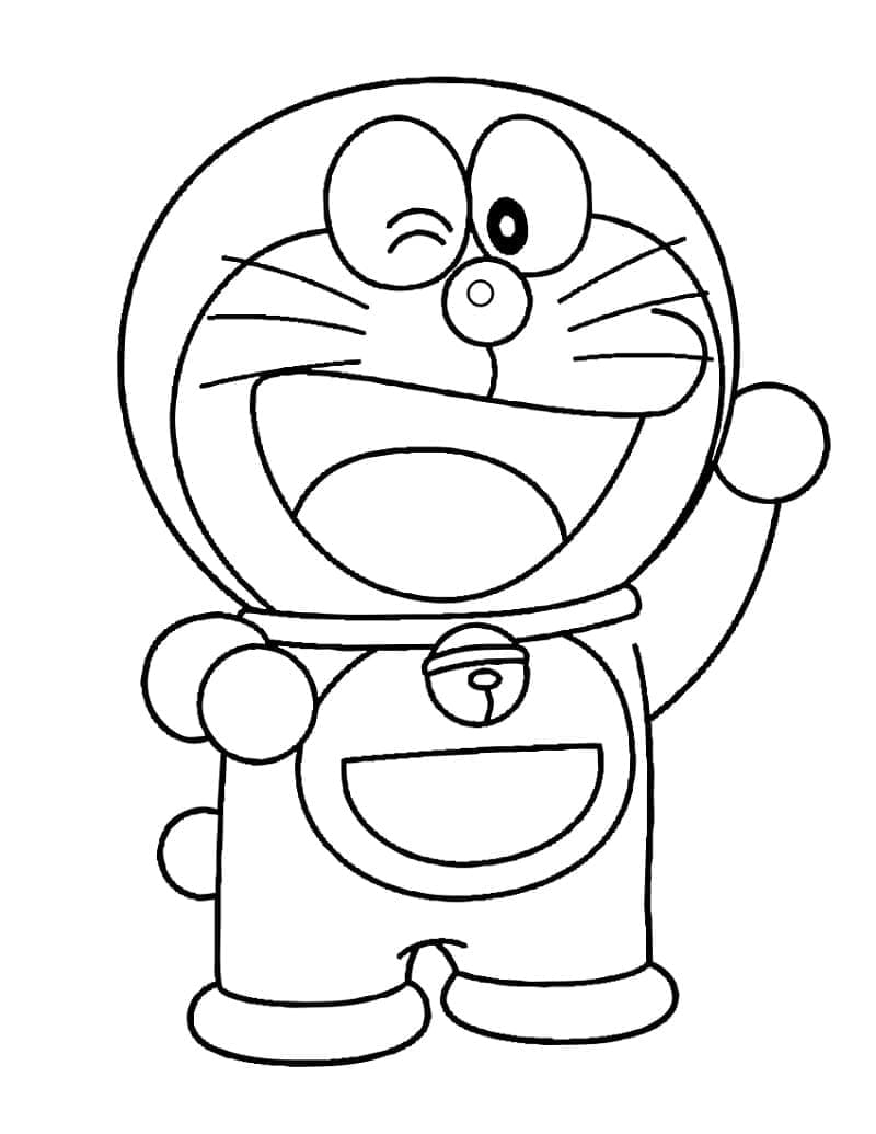 Målarbild Doraemon för Barn