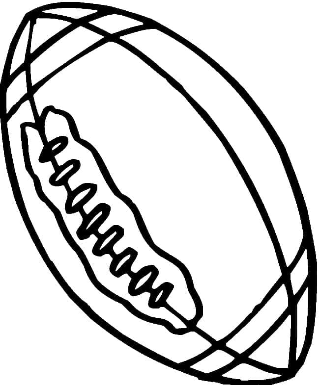 Målarbild En Rugbyboll
