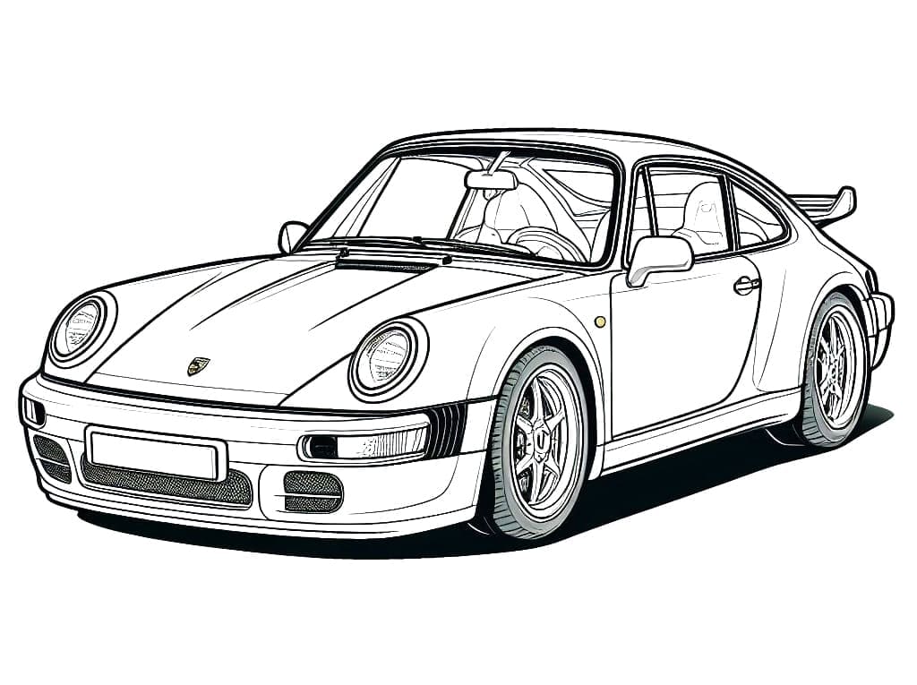 Målarbild Grundläggande Porsche