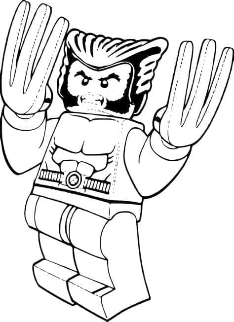 Målarbild Lego Wolverine