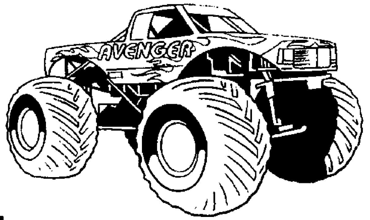 Målarbild Monster Truck Avenger