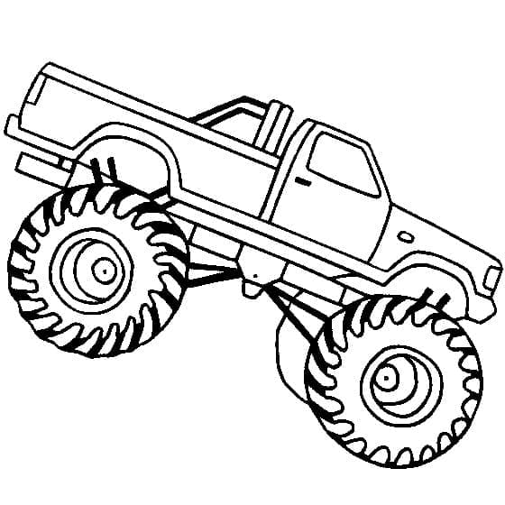 Målarbild Monster Truck för Barn