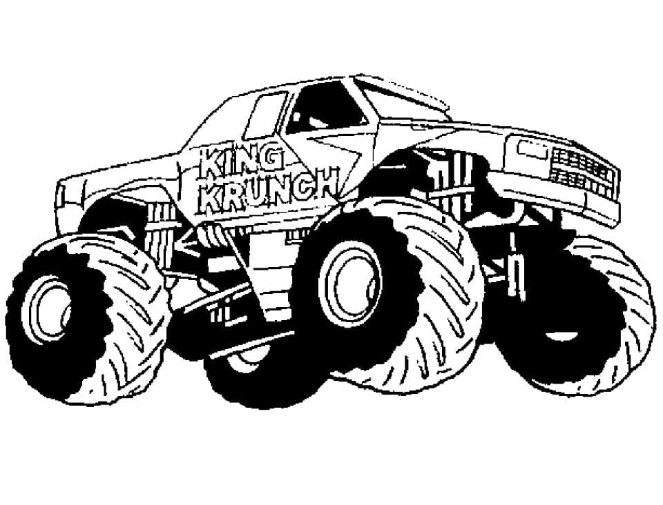 Målarbild Monster Truck King Krunch