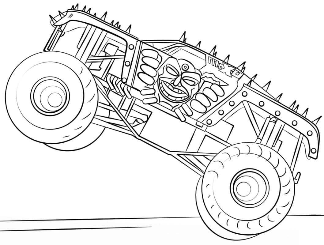 Målarbild Monster Truck Max-D