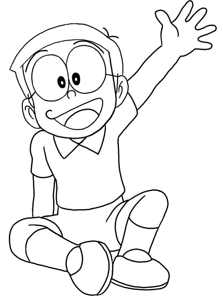 Målarbild Nobita Nobi