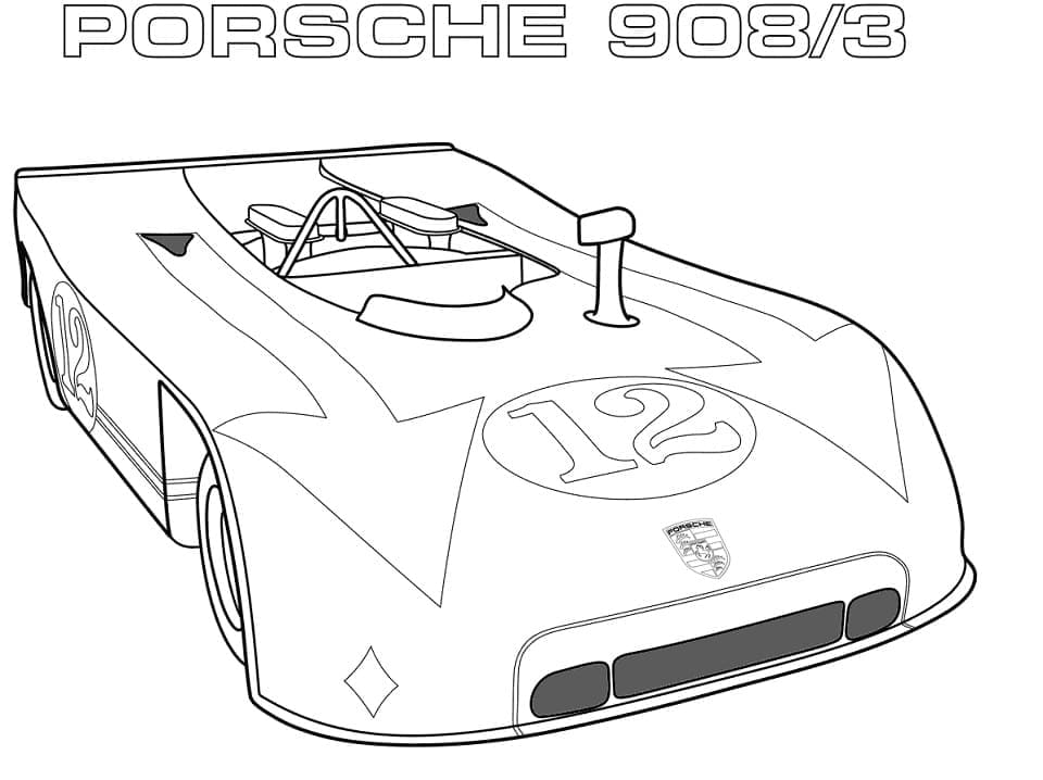 Målarbild Porsche 9083 Bil