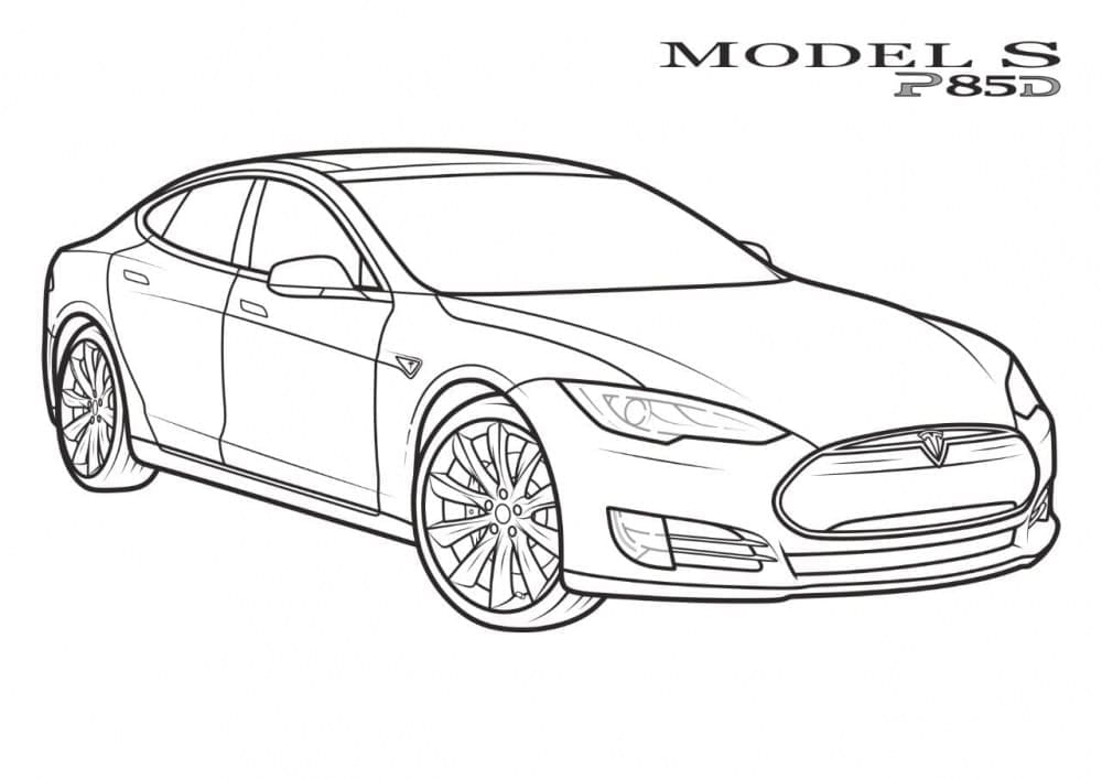 Målarbild Tesla 1