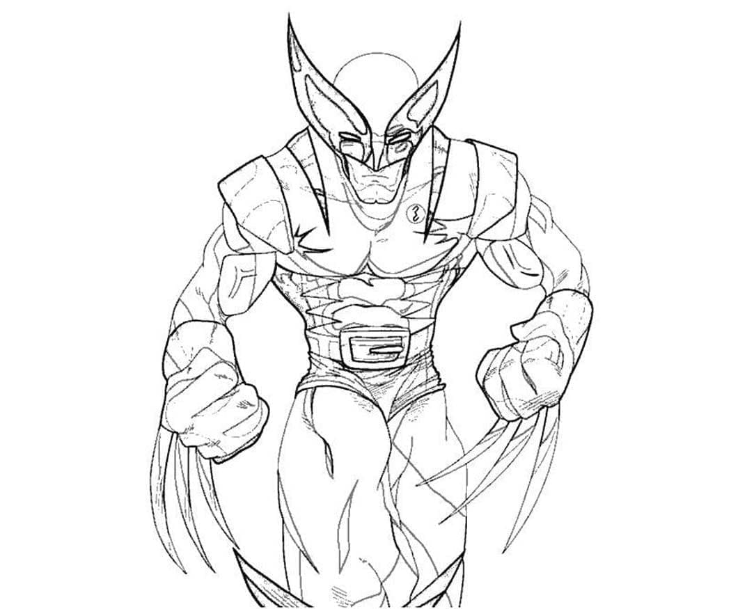 Målarbild Underbar Wolverine