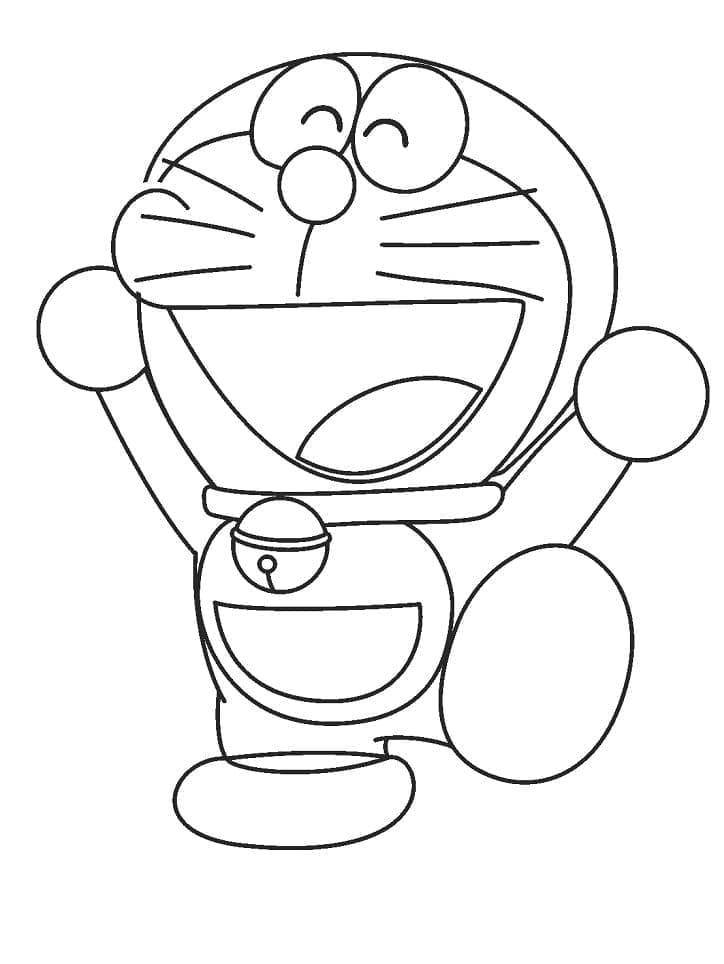 Målarbild Vänlig Doraemon