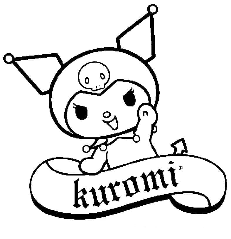 Målarbild Vänliga Kuromi