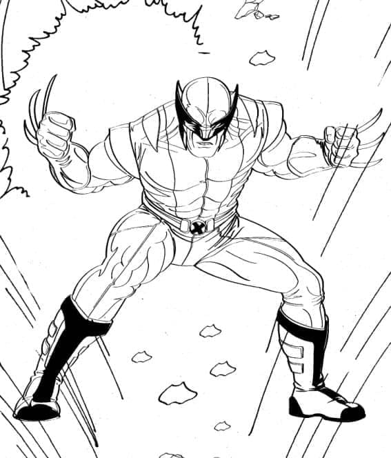 Målarbild Wolverine från Marvel X-Men