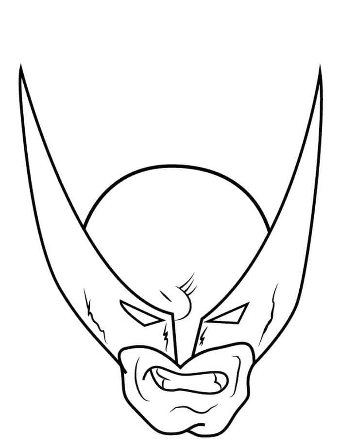 Målarbild Wolverine med Mask