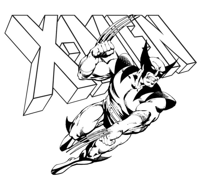 Målarbild Wolverine X-Men