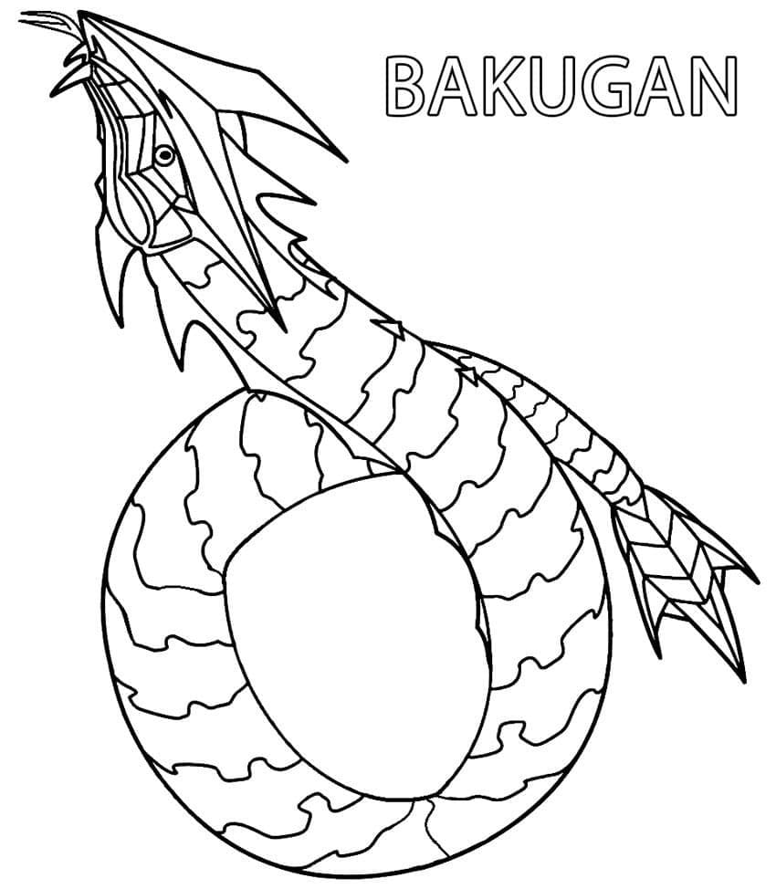 Målarbild Bakugan Gratis